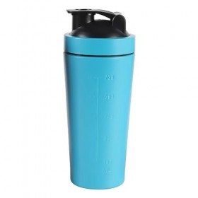 Piuaety Bouteille shaker de protéines, 739 ml, en acier inoxydable, avec fouet à simple paroi, bouteille deau pour le sport,