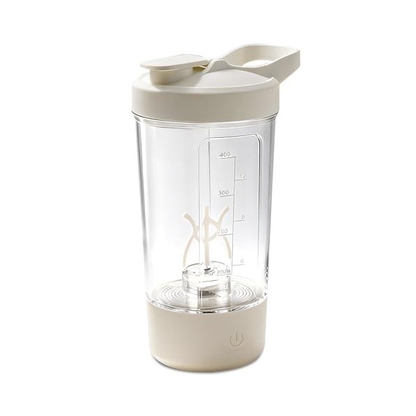 SGZIOO Shaker Protéine Electrique, Shaker à Protéines Automatique, Rechargeable USB Shaker Mixeur, sans BPA, Bouteille Shaker