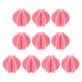 sourcing map Lot de 10 boules shaker en plastique de 3,8 cm pour mélanger les protéines, les boissons sportives - Rose Amaigr...