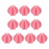 sourcing map Lot de 10 boules shaker en plastique de 3,8 cm pour mélanger les protéines, les boissons sportives - Rose Amaigr...