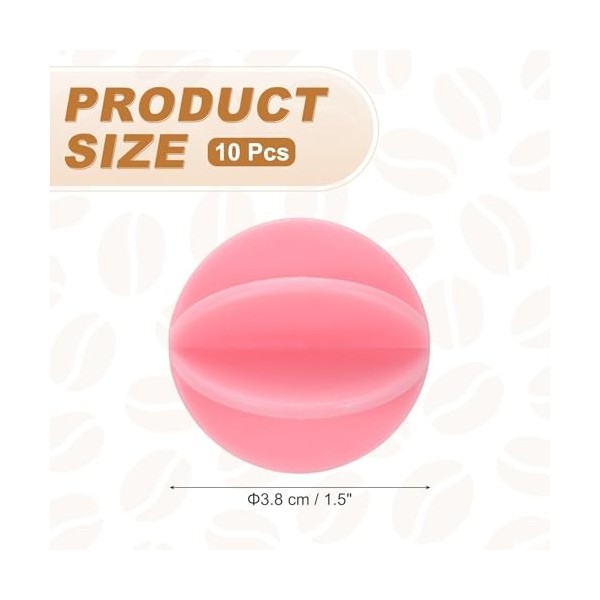 sourcing map Lot de 10 boules shaker en plastique de 3,8 cm pour mélanger les protéines, les boissons sportives - Rose Amaigr...