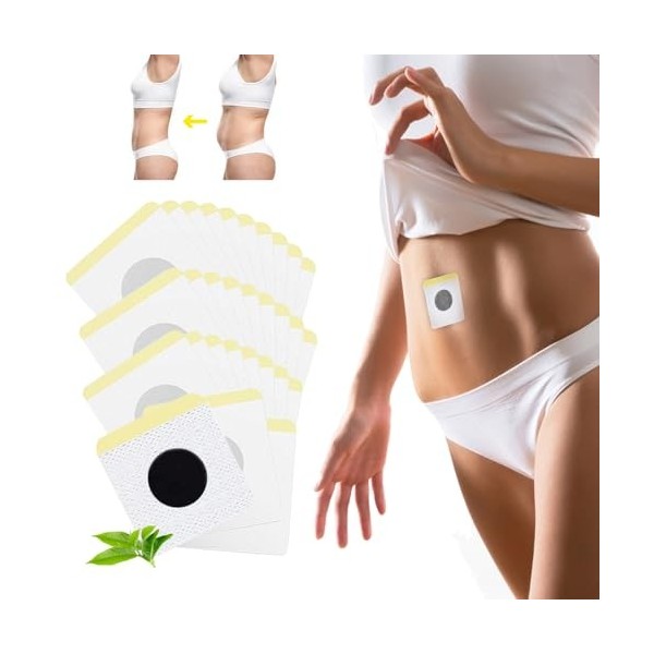 Lot de 30 patchs minceur pour perdre du poids rapidement - Patchs minces pour brûler les graisses sur le ventre - Perte de po