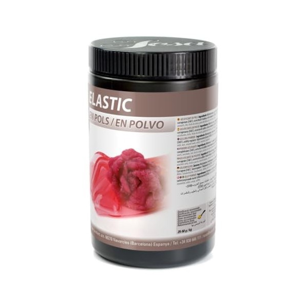 SOSA Elastic - Gélifiant en poudre mélange de garrophin et un carraghénane - Pot 550 g - Usage alimentaire