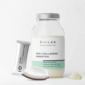 D-LAB | Pro-Collagène Probiotiques | Cure Sticks 28 Jours | Probiotiques & Prébiotiques | Collagène Hydrolysé, L-Glutamine & ...
