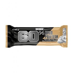 Weider Barre 60% Protéinée Biscuits et Crème 24 x 45 g