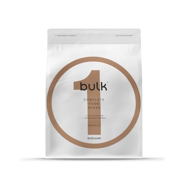 Bulk 1, Complete Food Shake, Chocolat, 3 Kg