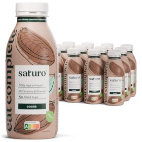 Substitut de Repas Complet Diététique Prêt à Consommer Riche en Protéines, Vitamines et Minéraux – Milk-Shake/ Smoothie pour 