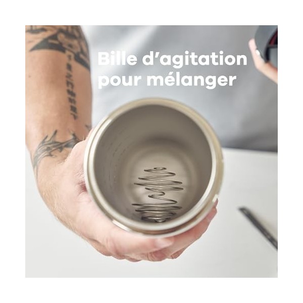 Hydro Flask - Insulated Shaker Bottle - Shaker isolé 709 ml 24 oz pour Smoothies, Boissons Protéinées et Compléments Alimen A...