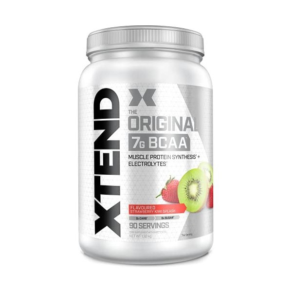Poudre XTEND Original aux BCAA - fraise/kiwi | complément alimentaire aux acides aminés ramifiés | 7 g de BCAA + électrolytes...