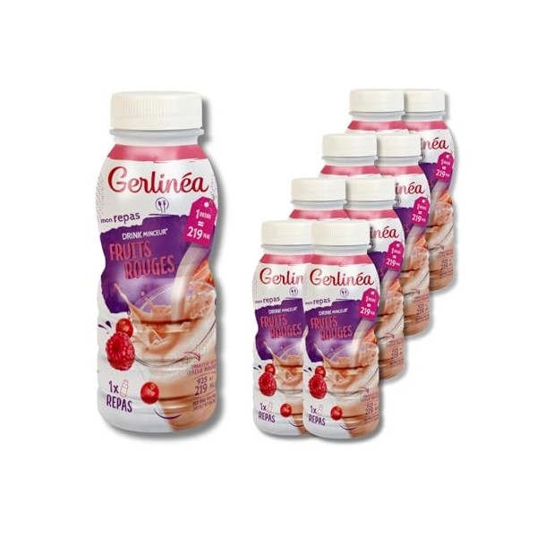 Gerlinéa Boisson Minceur saveur Vanille - Substitut de Repas Riche en Protéines - lot de 6 x 4 bouteilles Amaigrissement et p...