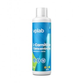 Vplab L-Carnitine Concentrate 500 ml Tropical, formule liquide L-carnitine pour lénergie, le métabolisme des graisses et les ...