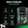 BCAA Ultra Caps 320 gélules - 1100 mg par Gélule - Extra hautement Dosé & Pur - Ratio 8:1:1 - L-Leucine, L-Isoleucine, L-Vali...