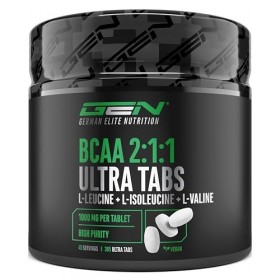 BCAA Ultra Tabs - 365 Comprimés avec 1000 mg de BCAA par Comprimé - Ratio Optimal 2:1:1 - Complexe d’Acides Aminés à base de 