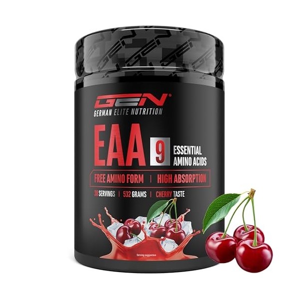 Poudre d’EAA 532 g 38 portions - Les 9 acides aminés essentiels incl. histidine & BCAA - Formule Human Code - Très bonne so