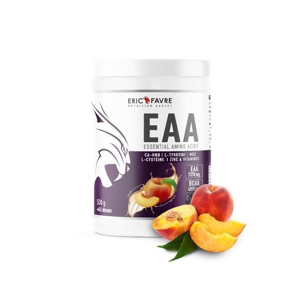 EAA ESSENTIAL AMINO ACIDS - Acides Aminés Essentiels avec CA-HMB, L-Tyrosine, L-Cystéine, Zinc & Vitamines - Formule Énergisa...