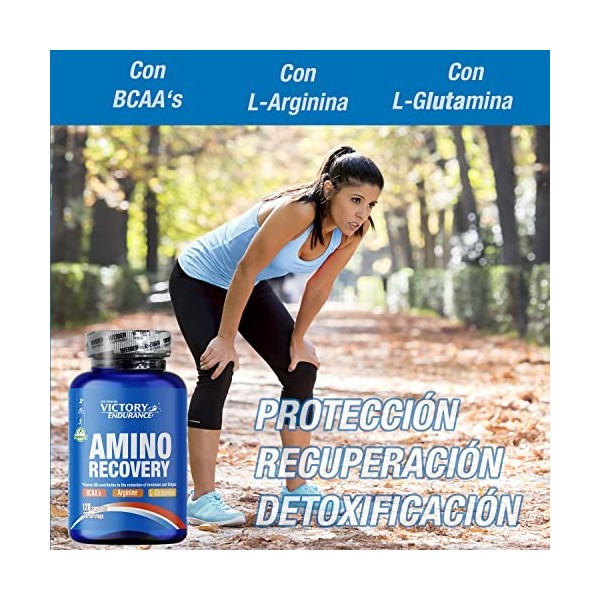 Victory Endurance Amino Recovery 120 Gélules Avec BCAA, L-Arginine et L-Glutamine, Idéal pour la Récupération Musculaire ap