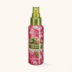 Yves Rocher Brume parfumée végétalienne pour le corps et les cheveux à la menthe poivrée et à la framboise - 100 ml