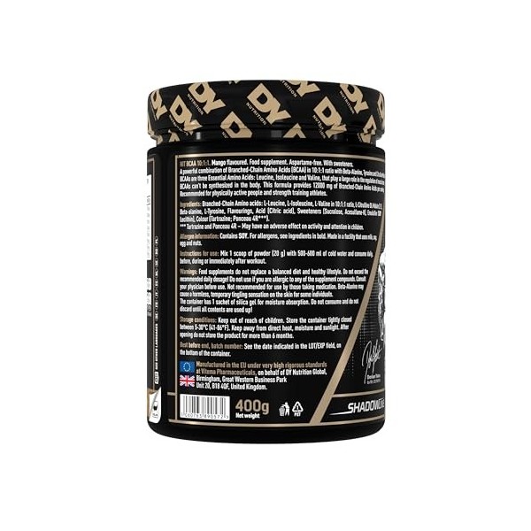 Dorian Yates HIT BCAA 10:1:1, Mango - 400g