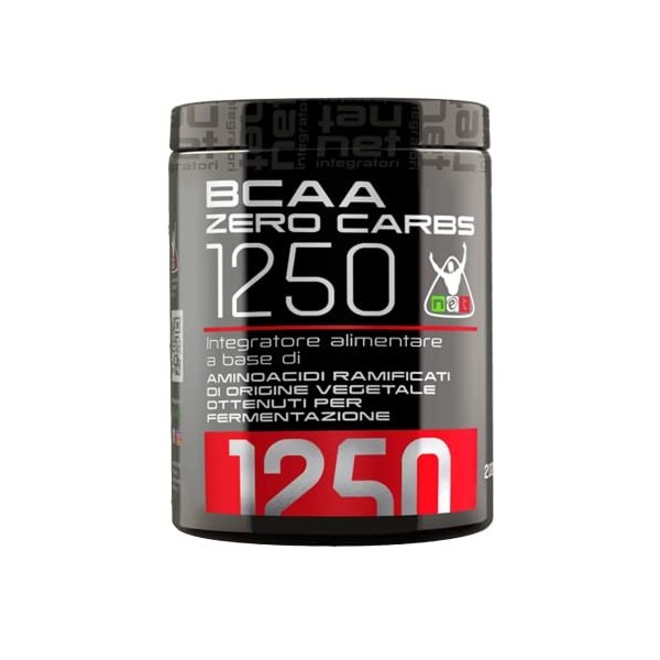 NET BCAA ZERO CARBS 1250 Acides aminés à chaîne ramifiée 400 comprimés Suppléments