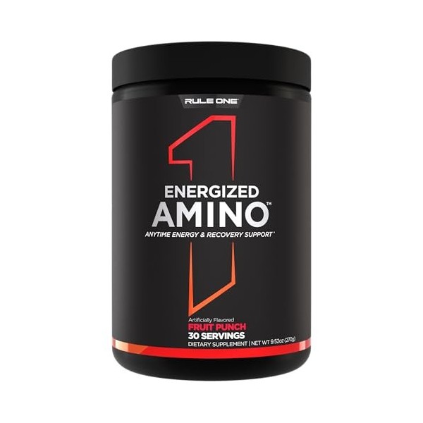 Rule One Energized Amino, Pineapple Passion Fruit - 270g BCAA