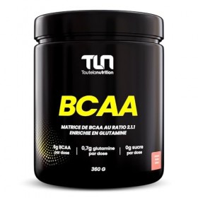 BCAA au ratio 2.1.1 enrichi en Glutamine | Leucine, Isoleucine, Valine et Vitamines B6 | Récupération et Construction Muscula
