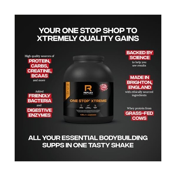 Reflex Nutrition One Stop Xtreme Acide Aminé Strawberries & Cream 2.03 kg BCAA