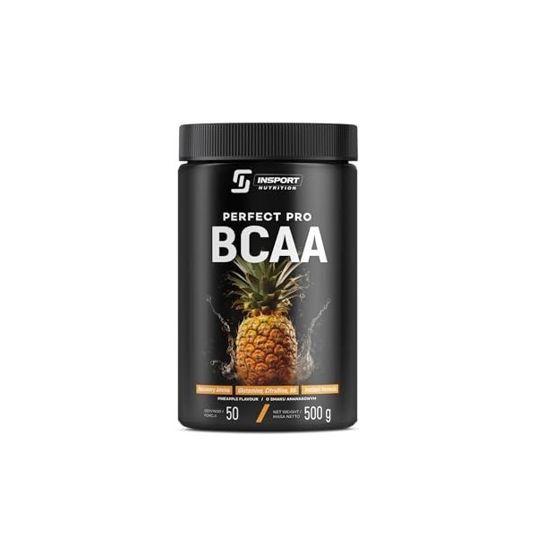 INSPORT Nutrition - BCAA PERFECT PRO - Supplément Sportif Professionnel - L-Glutamine - Vitamine B6-50 Portions - 500g Poudre...