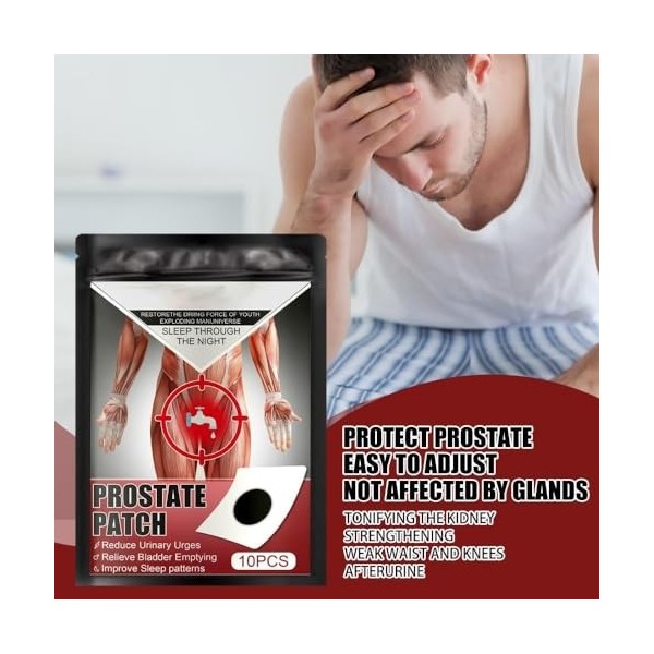 Patchs pour le soin de la prostate chez lhomme : soulage les inconforts, favorise la miction ombilicale BCAA