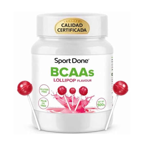 BCAAs Premium Acides Aminés 2:1:1 saveur Lollipop 500g SportDone