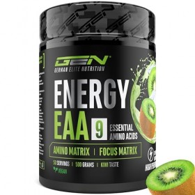 EAA Energy Mix - 500 g - Amino Matrix + Focus Matrix - Sans sucre - Avec caféine, taurine, guarana, N-acétyl-L-tyrosine - Boo