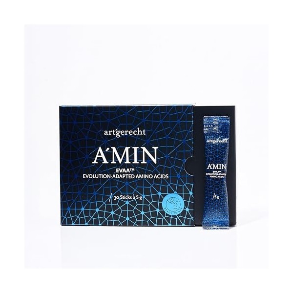 AMIN - Complexe dacides aminés brevetés EVAA avec BCAA et EAA | 30 bâtonnets pratiques, Tropical | Idéal pour le développeme
