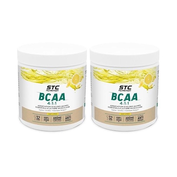 STC NUTRITION - BCAA 4 : 1 : 1 - Favorise un meilleur développement musculaire & une meilleure récupération - Résistance à la...
