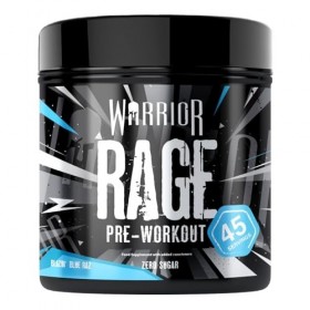 Poudre pré-entraînement Warrior Rage 392 g - Complément de boisson énergétique avec créatine, bêta-alanine, caféine et vitami...