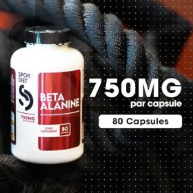 Bêta-Alanine – Endurance & Performance – Acide Aminé Précurseur de Carnosine – Réduction de la Fatigue Musculaire – 1500mg à 