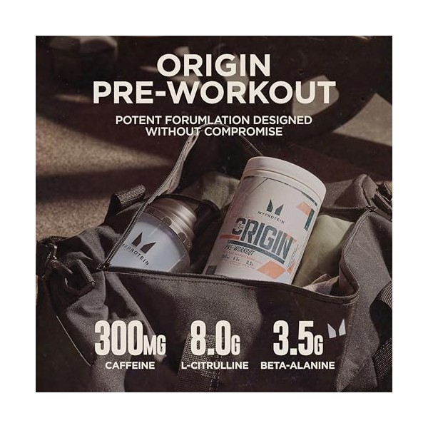 Myprotein Origin Pre-Workout Power avec bêta-alanine et caféine - Orange et mangue - 600 g