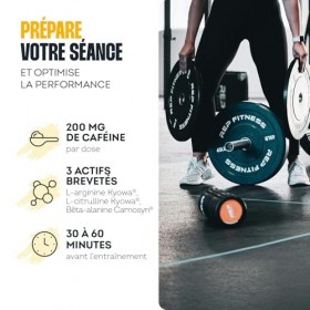 Impulse Nutrition - Preworkout poudre Citron 350g - Pre Workout avec Caféine 200mg, BCAA, Arginine, Citrulline, Acides Aminés