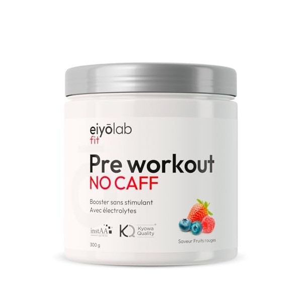 Pre Workout sans Caféine ni Créatine | Citrulline Kyowa et BCAA instantanés | Électrolytes pour Hydratation Optimale | L-Argi