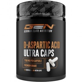 D-Acide aspartique DAA Ultra Caps - 300 gélules à 1150 mg hautement dosées par gélule - D-Aspartic Acid - Sans additifs indés