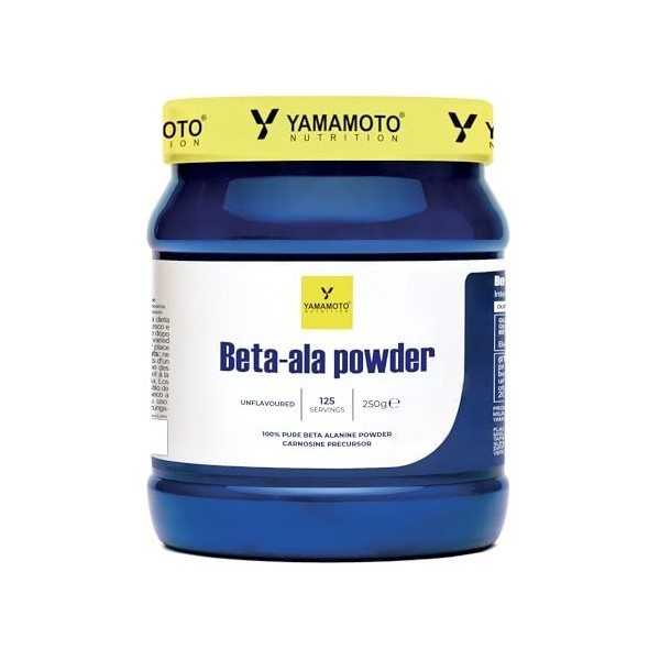 YAMAMOTO NUTRITION BetaALA POWDER 250 grammes, Bêta-Alanine, le Choix Idéal pour Retarder la Fatigue et Prolonger les Perform