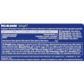 YAMAMOTO NUTRITION BetaALA POWDER 250 grammes, Bêta-Alanine, le Choix Idéal pour Retarder la Fatigue et Prolonger les Perform