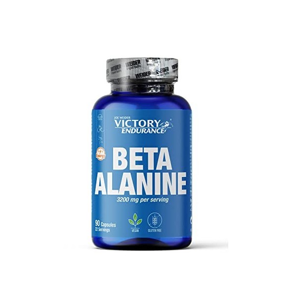 Victory Endurance Beta Alanine 90 Gélules , Aide à augmenter la résistance physique et retarder lapparition de la fatigue