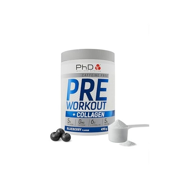 PhD Pre-Workout + Collagen 20 Servings Myrtille - Pré-entraînement - Booster de pré-entraînement