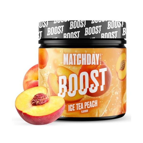 MATCHDAY NUTRITION Booster - 90 minutes de football à plein gaz - Booster ATP avec acides aminés et glucides - Plus de rapidi