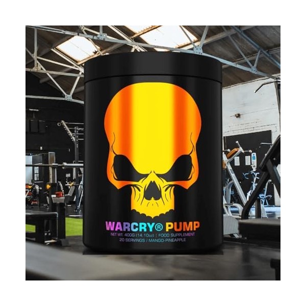 Genius Nutrition WARCRY Pump 20 Servings Mangue-Ananas - Pré-entraînement - NO Booster