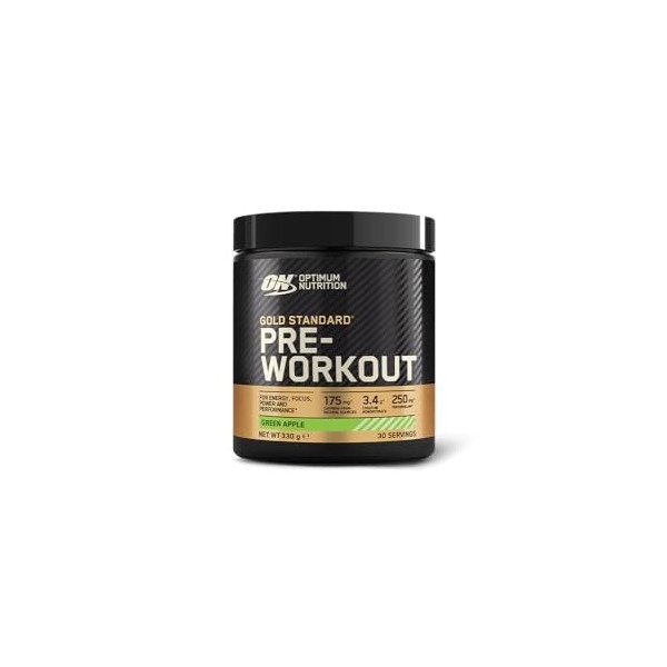 Optimum Nutrition | Pre-workout Gold Standard 330gr | PreWorkout | Formule "Congestion Intense" - Green Apple