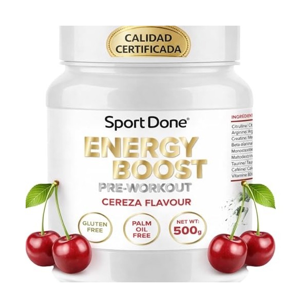 Energy BOOST pre-workout goût lollipop 500g SportDone