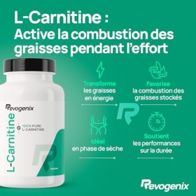 L-Carnitine Tartrate | Energie, Sèche et Récupération | Brûleur de Graisse | Pre-Workout sans Caféine, Créatine | Performance