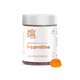 Jelly Pills Sports L-Carnitine – 60 gummies véganes – 400 mg de L-carnitine par portion – Métabolisme énergétique et fonction