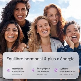 HARMONY - Gattilier & Inositol à haute dose pour léquilibre féminin - 90 gélules végétaliennes avec Vitex Agnus Castus, L-Ca