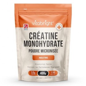 Créatine Monohydrate en Poudre Micronisée | Sachet 400 g | 114 Portions | Creatine Monohydrate Poudre Ultra-Fine 200 Mesh à D